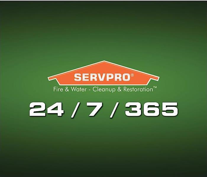 SERVPRO green logo with 24/7/365 on it
