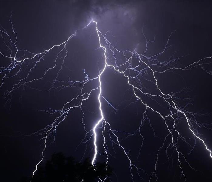 A giant bolt of lightning